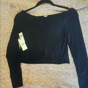 TNA Black Off-Shoulder Women's Top